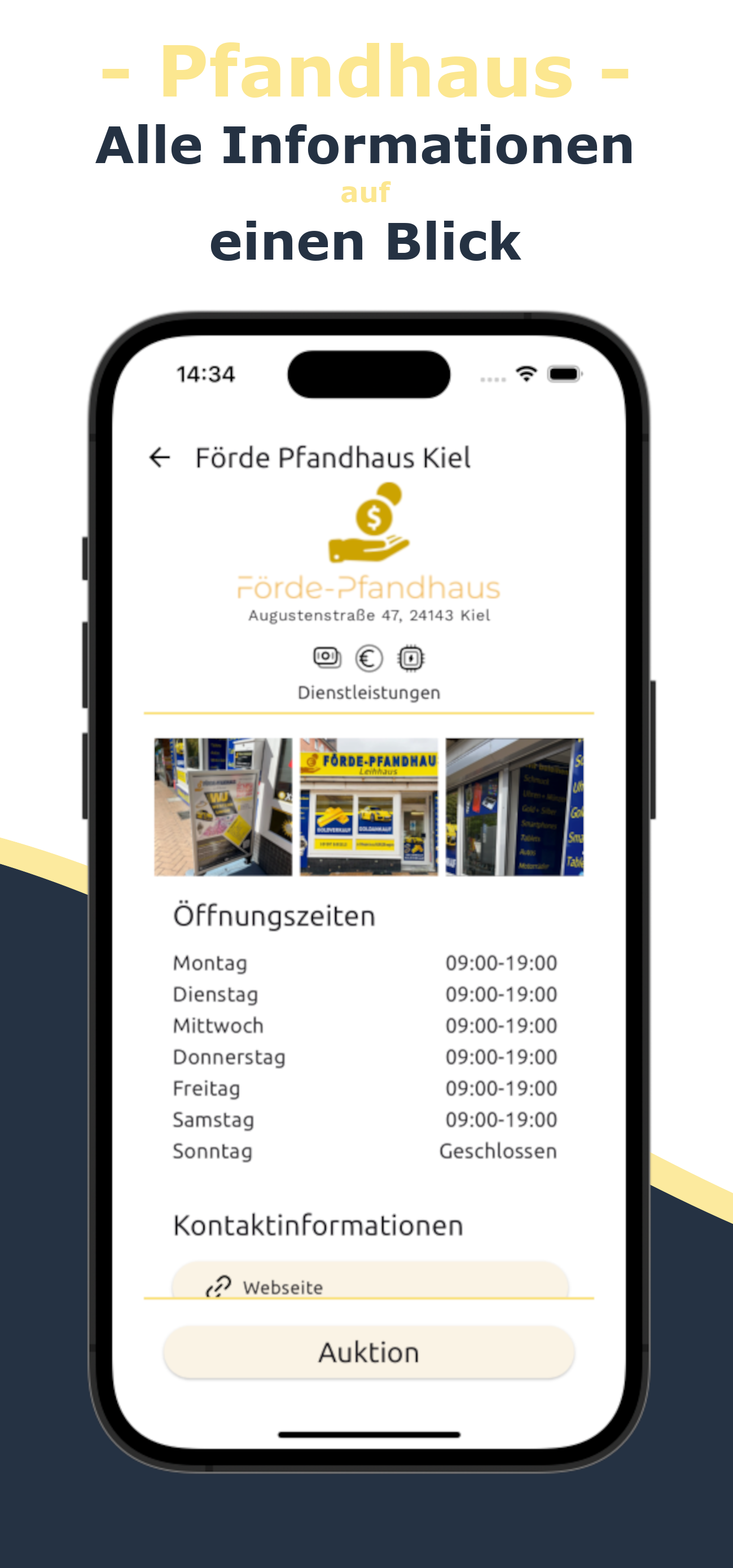 Simplify Data Entwicklung - Mein Pfandhaus